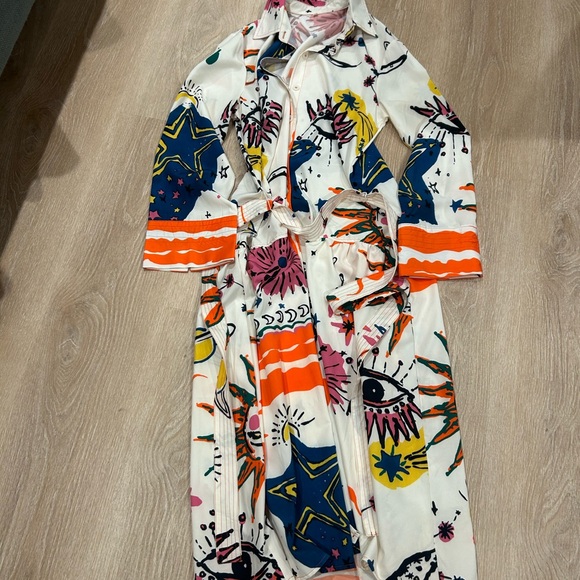 Colorful Abstract Print Dress - Picture 2 of 4